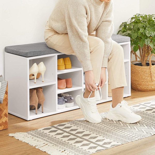 VASAGLE Shoe Bench with Cushion
