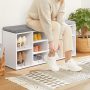 VASAGLE Shoe Bench with Cushion
