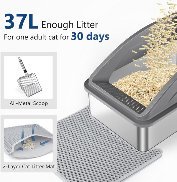 Stainless Steel Cat Litter Box