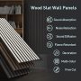 UMIACOUSTICS 4 PCS Wood Acoustic Slat Panels, 23.6” x 23.6” Diffusion Wall Panels, Decorative Sound Proof Panels for Home Office Studio Room (Ebony) - Image 4