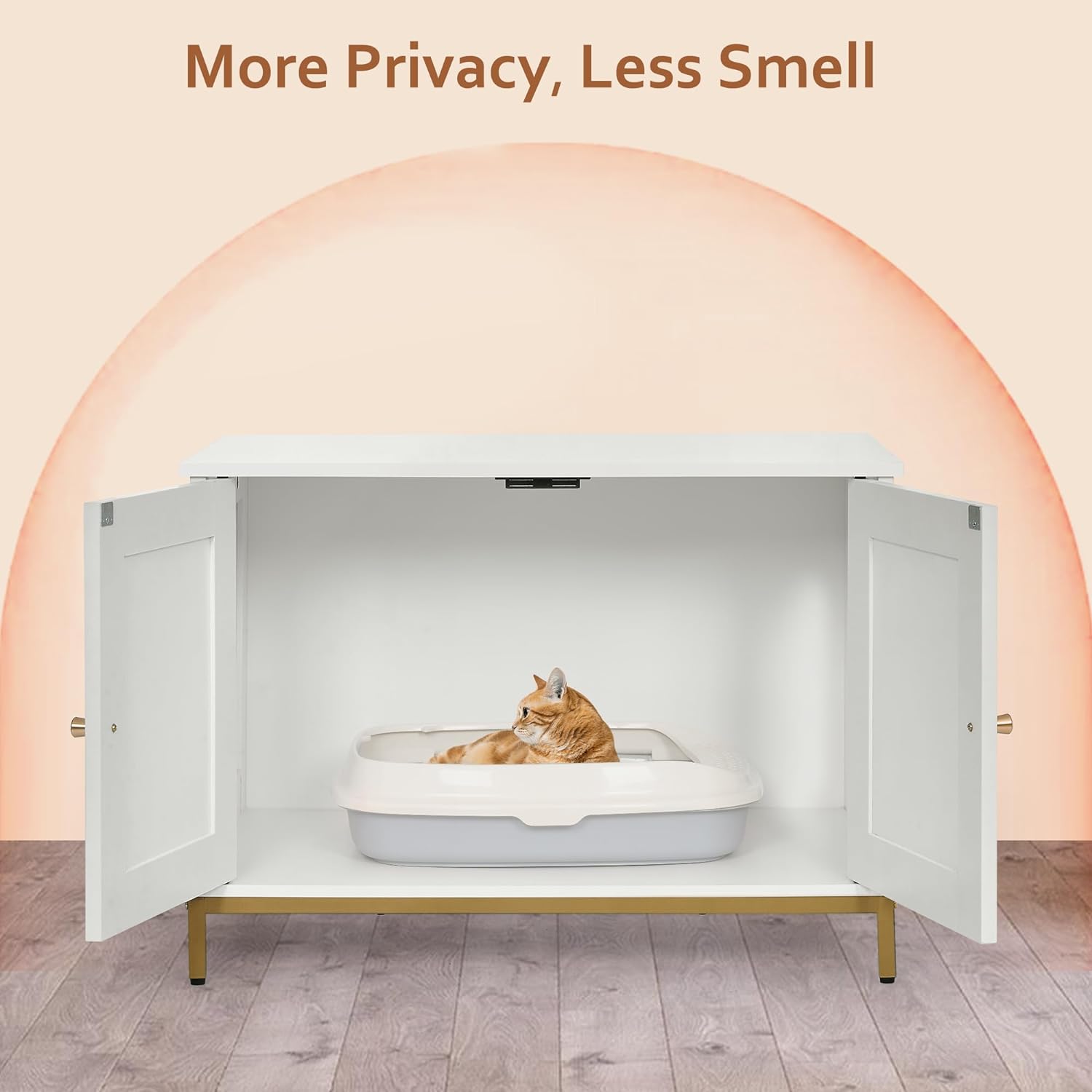 Homhedy Cat Litter Box Enclosure