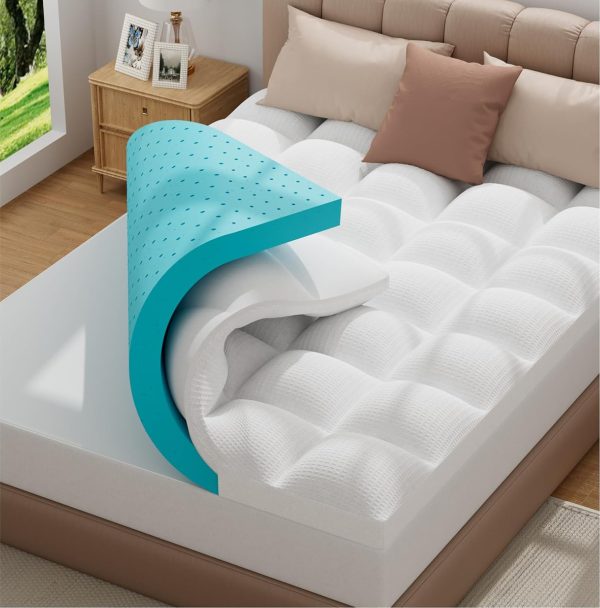 71Pb8IGVCvL._AC_SL1500_ BEDLUXURY King Size Mattress Topper