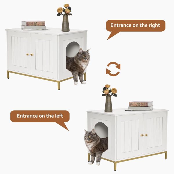 Homhedy Cat Litter Box Enclosure