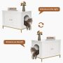 Homhedy Cat Litter Box Enclosure