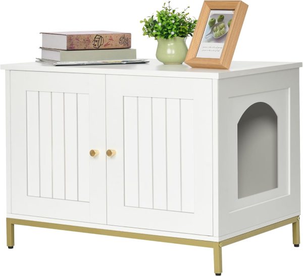 71VDxNpsZEL._AC_SL1500_ Homhedy Cat Litter Box Enclosure