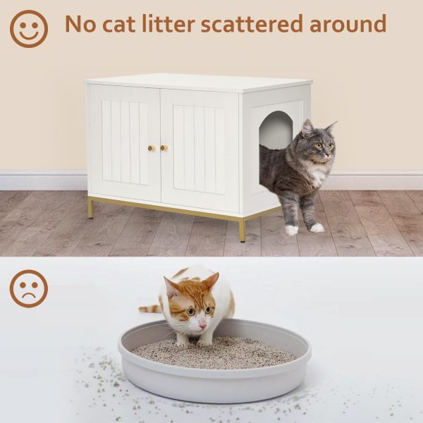 Homhedy Cat Litter Box Enclosure