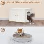 Homhedy Cat Litter Box Enclosure