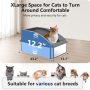 Stainless Steel Cat Litter Box, Extra Large Litter Boxes for Big Cats, XL Metal Cat Litter Box with Lid, Anti-Urine Leakage, Non-Sticky, Include Cat Mat and Litter Scoop - Image 8