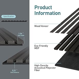 Wood Acoustic Slat Panels