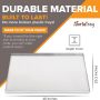Pinnacle Systems You & Me Replacement Dog Crate Pan Chew Proof and Crack Proof Pet Kennel Tray Pan Metal Pan for Dog Cage Training Crate Pan Pet Supplies (Galvanized, 48 x 29.3 x 1) - Image 2