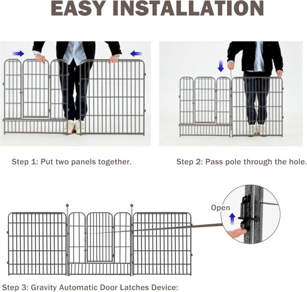 Avocahom Metal Dog Playpen