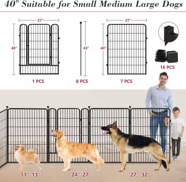 Jhsomdr Dog Playpen Dog Fence