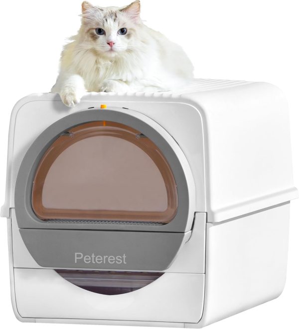 71lcGUkOnNL._AC_SL1500_ Peterest Large Self Cleaning Litter Box