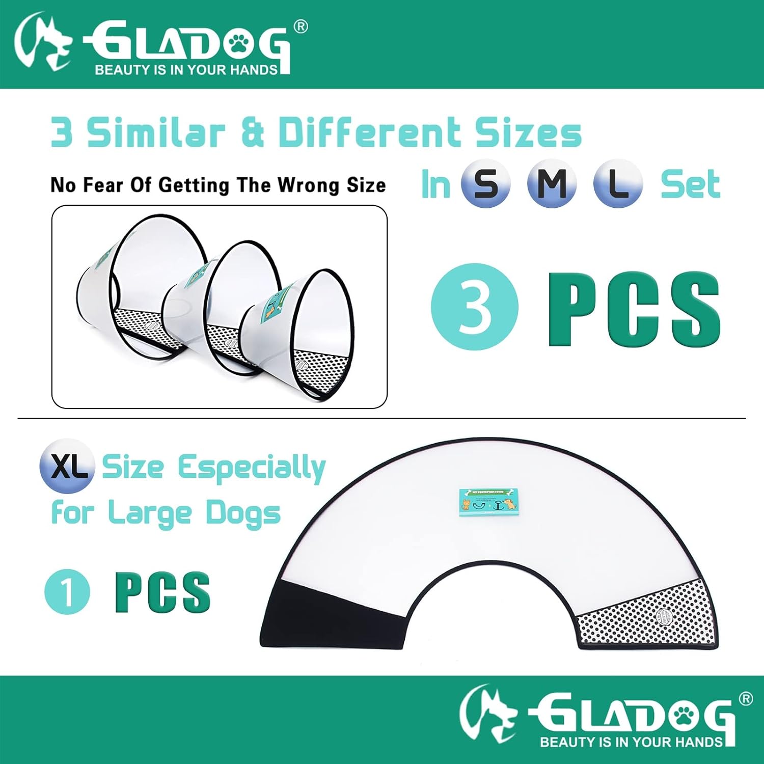 GLADOG Soft Dog Cone Collar