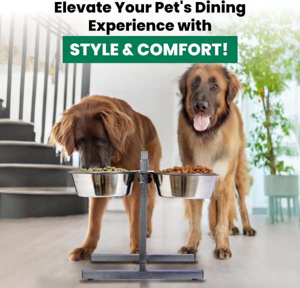 Iconic Pet Adjustable Dog Food Stand