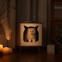 Petfamily Wooden Cat House, Cat Condo for Large Indoor Cats Wood Kitten Hidden Cave TV Cat Bed Furniture with Cushion and Scratcher Pad, Natural Wood - Image 7