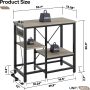 Becuddler 20/29/37 Gallon Fish Tank Stand with Charging Station, 30.7 x 13.8 Metal Aquarium Stand with 3-Tiers Adjustable Storage Shelves, 6-Legs Reptile Terrarium Stand, 400 LBs - Image 7