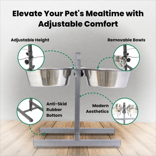 Iconic Pet Adjustable Dog Food Stand