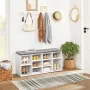 VASAGLE Shoe Bench with Cushion