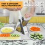 JINSHOME Safe Mandoline Slicer, Potato Vegetable Onion Slice, Julienne + Dicer for Vegetables, Kitchen Meal Prep & More with 30+ Presets & Thickness Adjuster Gray - Image 7