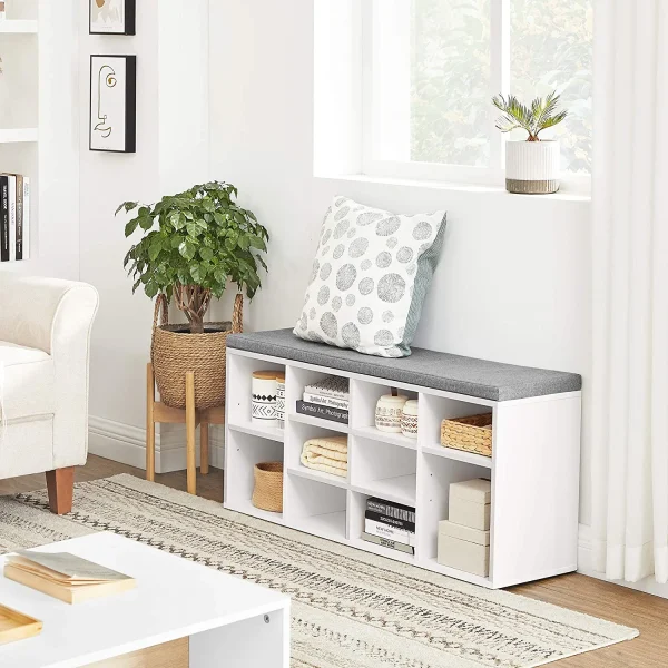 VASAGLE Shoe Bench with Cushion