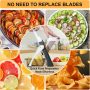 JINSHOME Safe Mandoline Slicer, Potato Vegetable Onion Slice, Julienne + Dicer for Vegetables, Kitchen Meal Prep & More with 30+ Presets & Thickness Adjuster Gray - Image 3