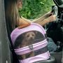 Pet Gear No-Zip View 360 Ultra Lite Pet Safety Carrier & Car Seat for Small Dogs & Cats Push Button Entry, 15", Larkspur,View 360 Ultra Light 15-inch,Larkspur - Image 4