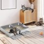 2 Pack 23.6" x 15.7" x 6" Deep & Extra Large Stainless Steel Cat Litter Boxes, High Sides Metal Cat Litter Box for Multi-Cats Big Cats XL Metal Litter Pan Tray, Non-Sticky, Easy Cleaning - Image 6