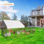 Metal Chicken Coop 87"×40" with Cover Chicken Run Pen for Yard Outdoor Large Portable Chicken Playpen Enclosure Rabbit Small Animal Dog Poultry Cat Cage Duck Coop Hen - Image 7