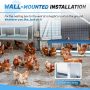 Kinchoix Chicken Nesting Box for Laying Eggs 3 Compartment Nest Box for Chicken Hens Ducks Poultry Protect Eggs Chicken Coop Easy Egg Collection Nest Box for Chicken Coop Wall Mount - Image 9