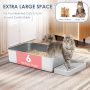 2 Pack 23.6" x 15.7" x 6" Deep & Extra Large Stainless Steel Cat Litter Boxes, High Sides Metal Cat Litter Box for Multi-Cats Big Cats XL Metal Litter Pan Tray, Non-Sticky, Easy Cleaning - Image 4