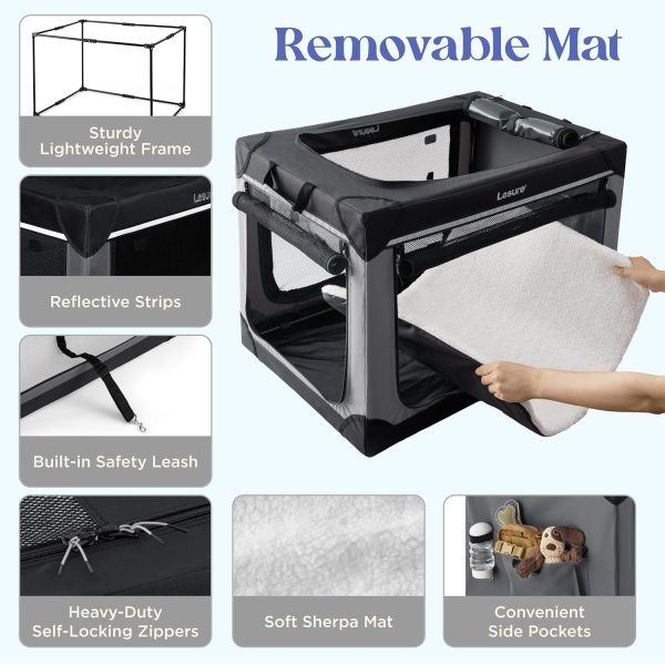 Lesure Soft Collapsible Dog Crate