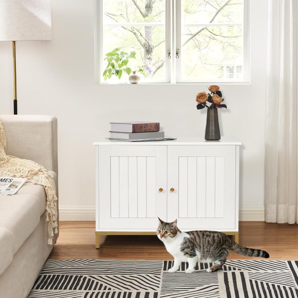 Homhedy Cat Litter Box Enclosure