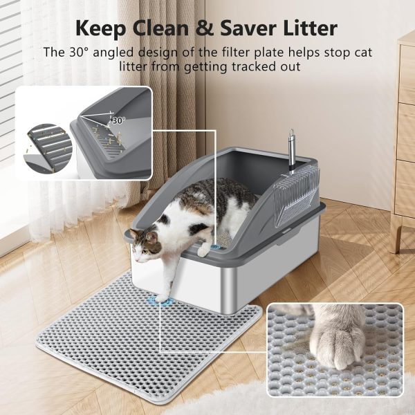 Stainless Steel Cat Litter Box