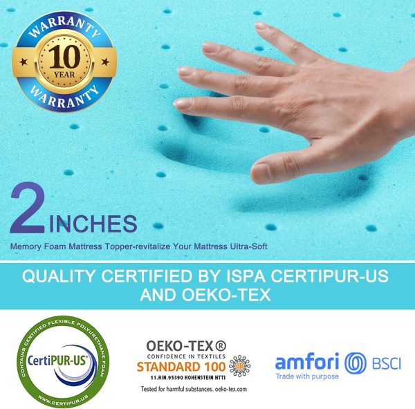 BEDLUXURY King Size Mattress Topper