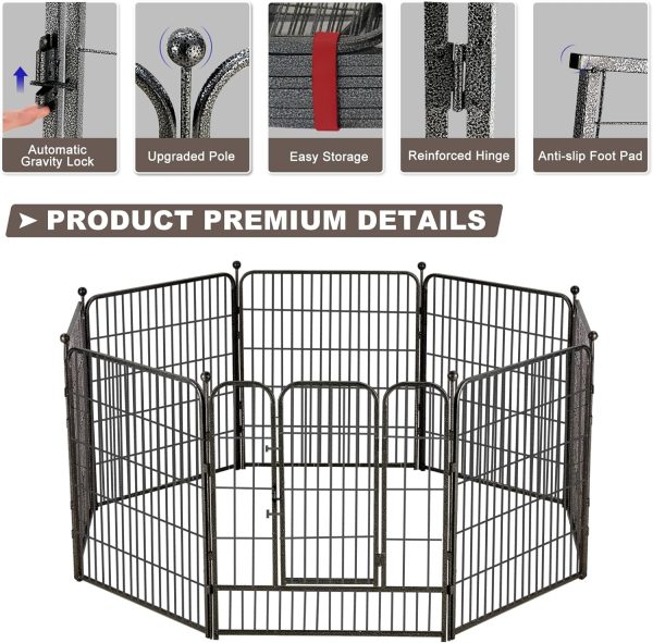 Avocahom Metal Dog Playpen