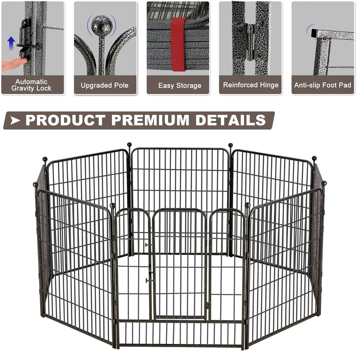 Avocahom Metal Dog Playpen