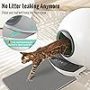 Self Cleaning Cat Litter Box, Upgraded Automatic Cat Litter Box Self Cleaning for Multi Cats, 60L Smart Litter Box with Mat Safety Protection/Odor Removal 1-Year Machine KungFuPet W-arranty - Image 6