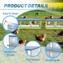 Kinchoix Chicken Nesting Box for Laying Eggs 3 Compartment Nest Box for Chicken Hens Ducks Poultry Protect Eggs Chicken Coop Easy Egg Collection Nest Box for Chicken Coop Wall Mount - Image 4