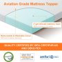 BEDLUXURY 3 inch Cooling Breathable Bamboo Cover Cal King - Image 4