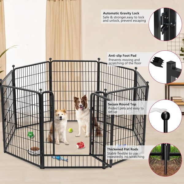 Jhsomdr Dog Playpen Dog Fence