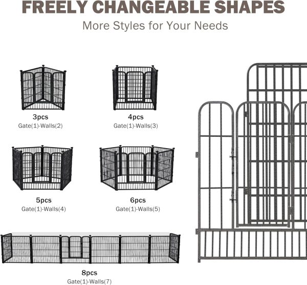 Avocahom Metal Dog Playpen