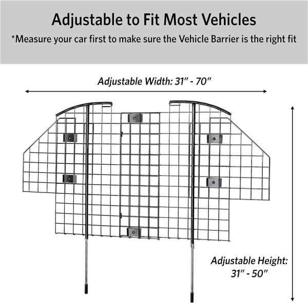 Wire Mesh Car Barrier for Pets