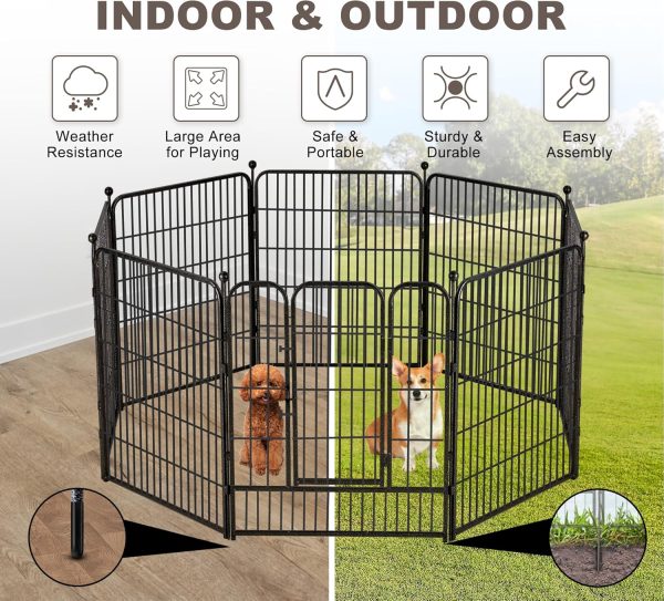 Avocahom Metal Dog Playpen