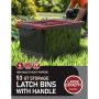 WYT 53 quart Stackable Garage, Tool Room Set of 4, Black/Red - Image 5