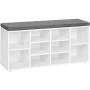 VASAGLE Shoe Bench with Cushion