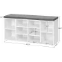 VASAGLE Shoe Bench with Cushion