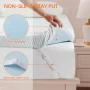 BEDLUXURY 3 Inch Gel Memory Foam Cooling King Size Mattress Topper, Mattress Pad Cover for Pressure Relief, Bed Topper with Removable Cover Soft - Image 5