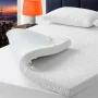BEDLUXURY 3 Inch Gel Memory Foam Cooling King Size Mattress Topper