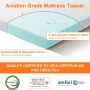 BEDLUXURY 3 Inch Gel Memory Foam Cooling King Size Mattress Topper, Mattress Pad Cover for Pressure Relief, Bed Topper with Removable Cover Soft - Image 4